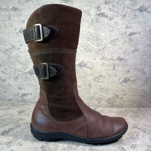 Think! suede and leather boots